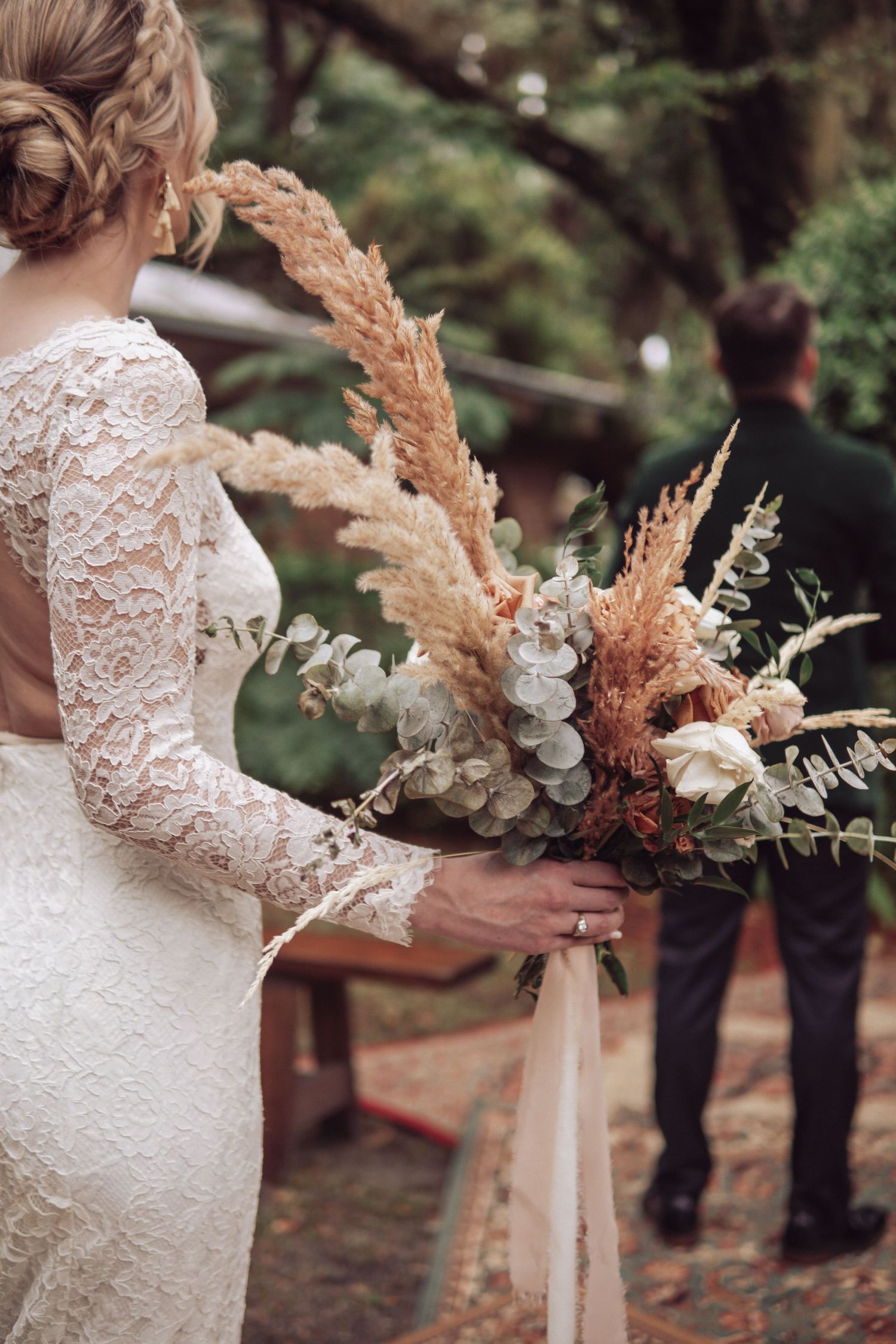 Boho Wedding Bouquet Ocala Florida Lodge and Gardens