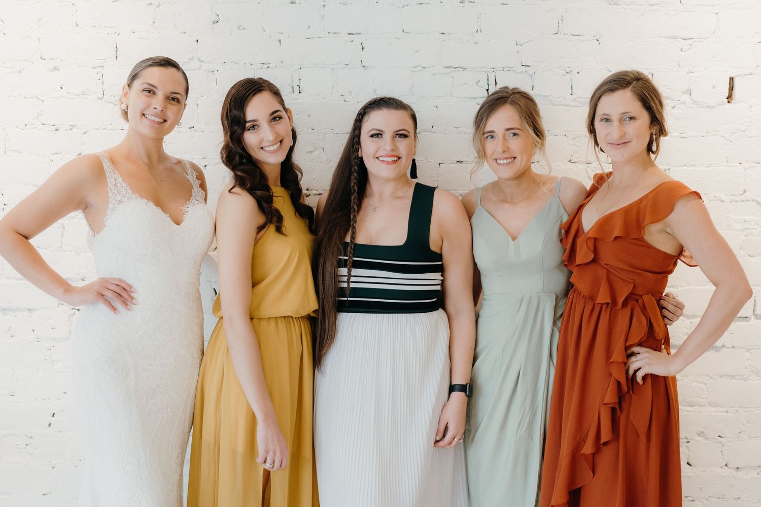 nicole paton photography album launch, photographer with bride and bridesmaids