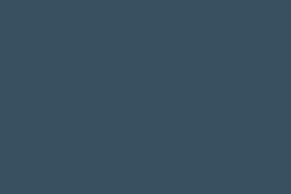 A solid slate blue background with a deep, moody tone.