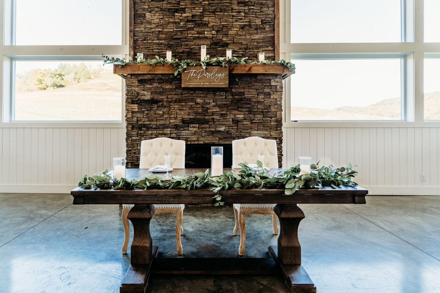 Ballroom Bailey Barns Venue in Fairview, WV | Bailey Barns Venue Photos | Wedding Photographer in Fairmont WV