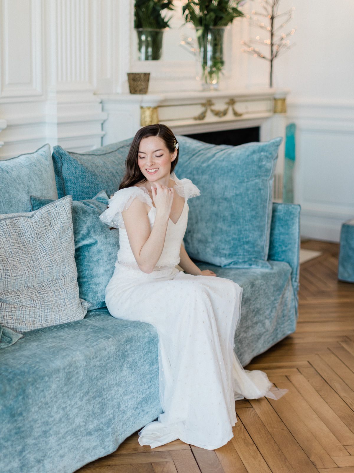 Photo d'une mariée prise par Thomas Raboteur photographe de mariage Nantes