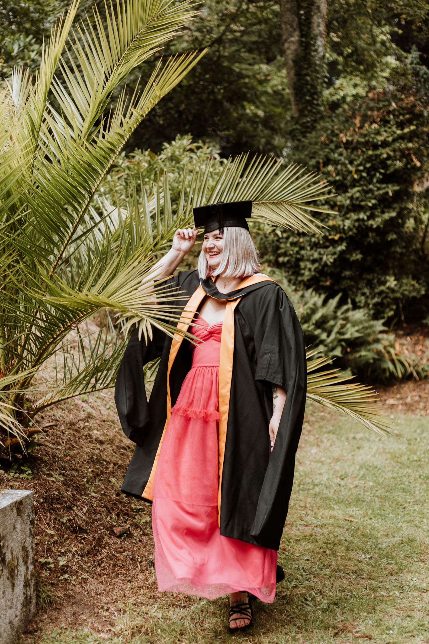 Shropshire wedding photographer posing after graduation