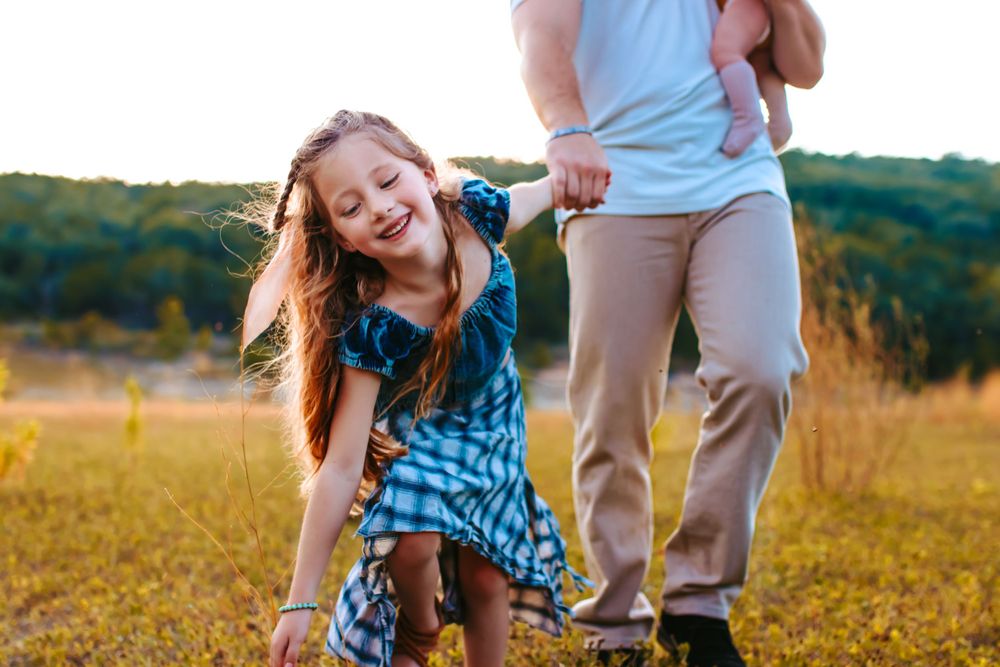 Daddy and daughter - family photography session.