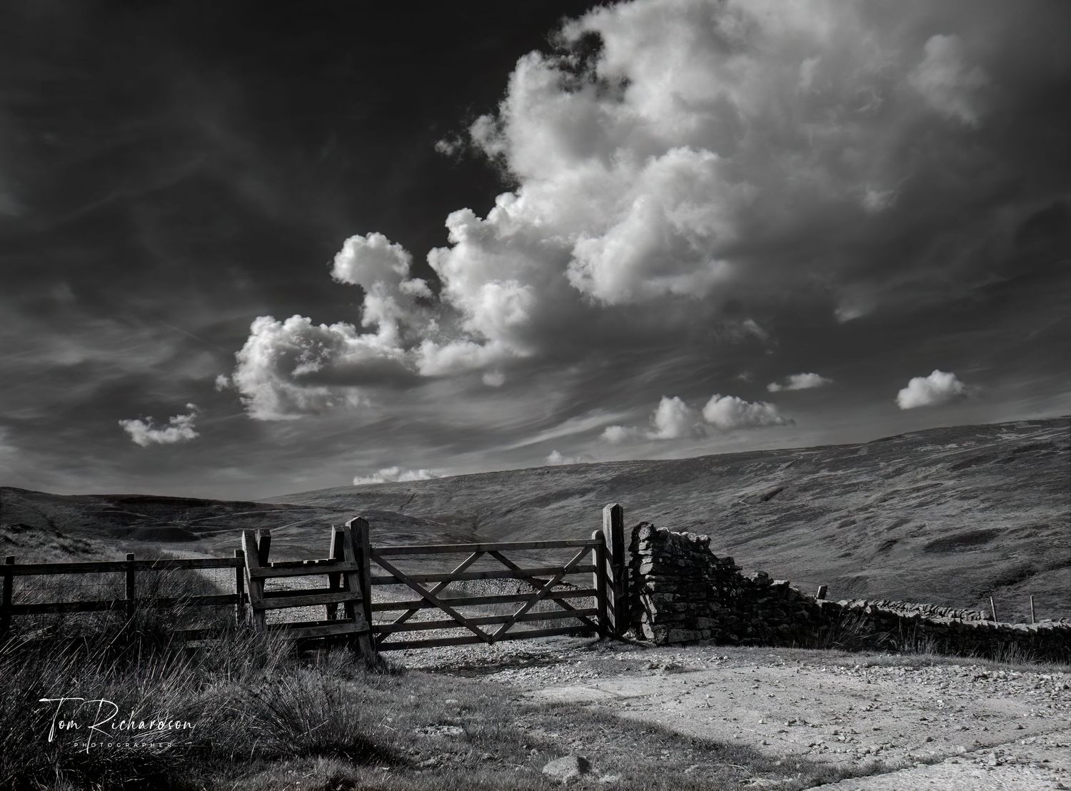 Gate on The Salter fell Road in Croasdale