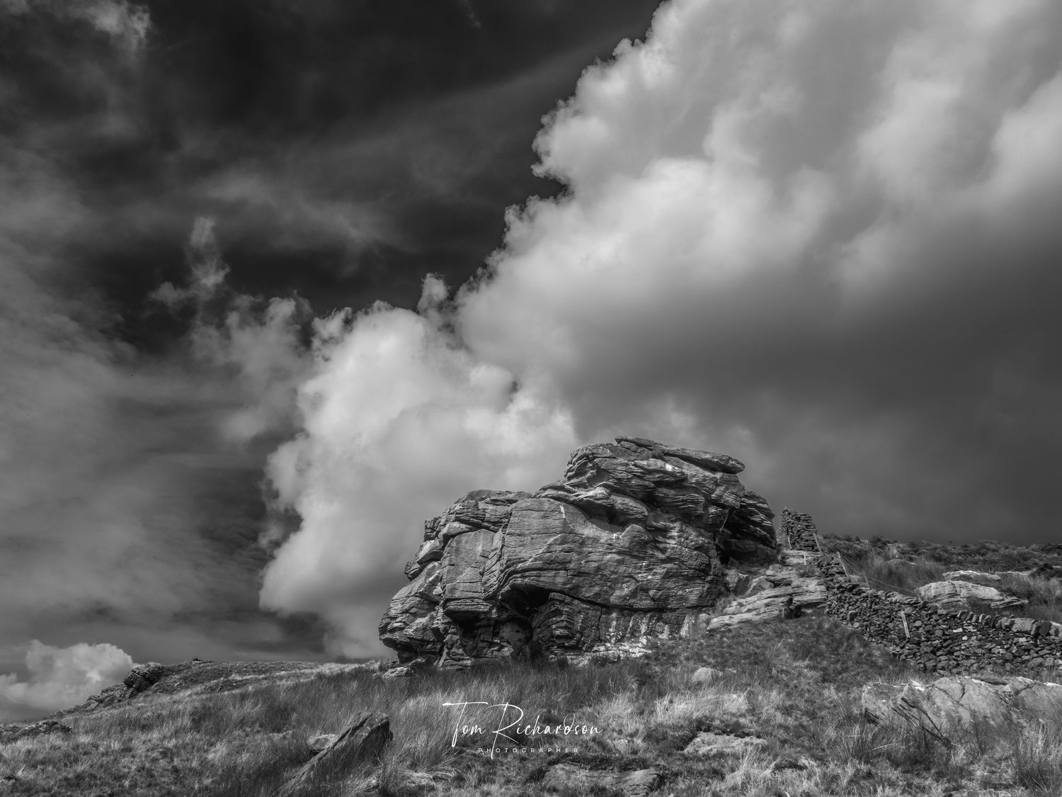 Crags at Cold Stone on Catlow Fell