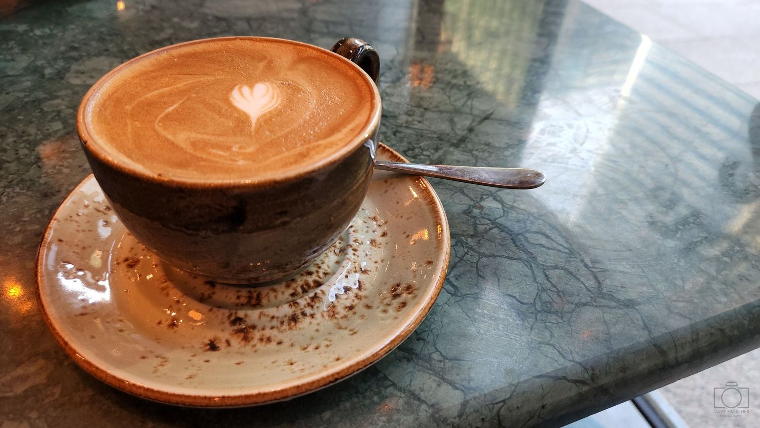 A latte from Scarpetta at Canary Wharf