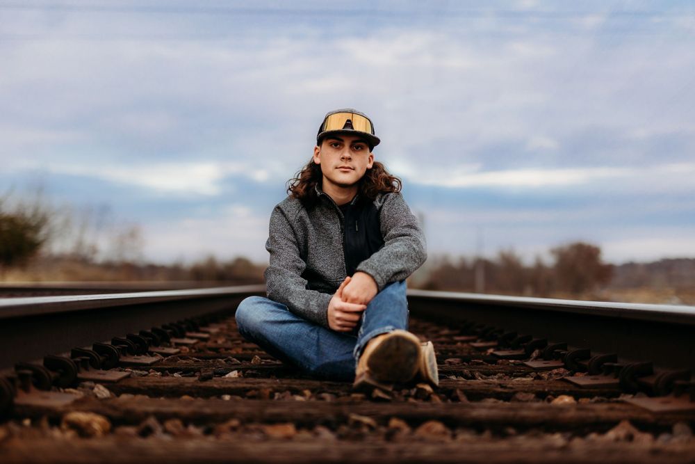 family photos in Palisades Kepler State Park Mt Vernon Iowa fall sage and ivy studio Iowa corridor midwest senior boy