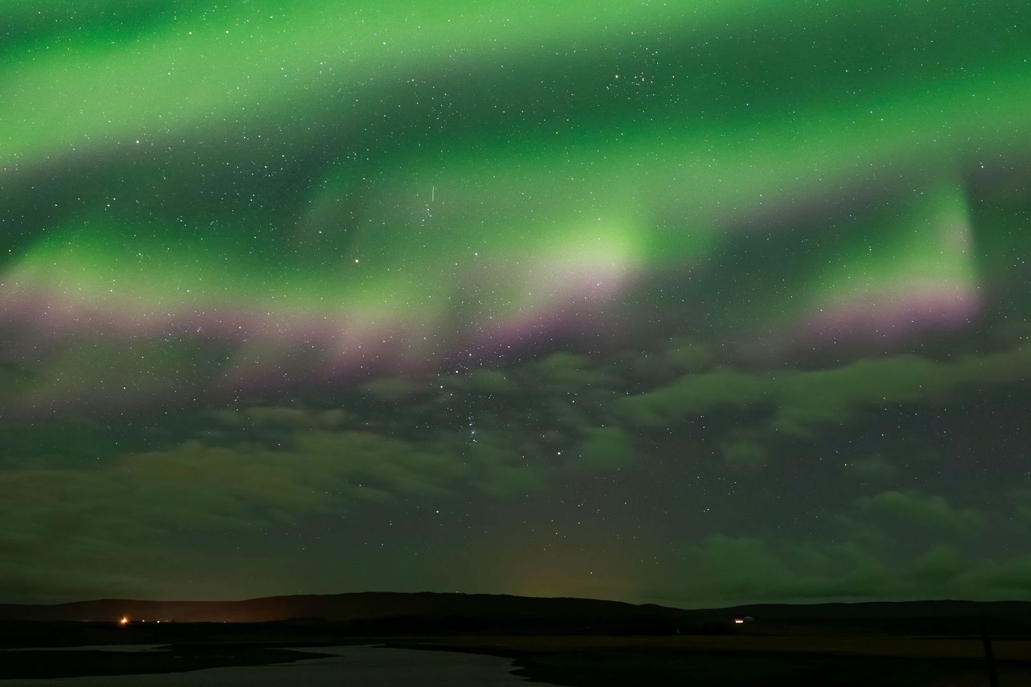 Aurora borealis, Iceland, 2019