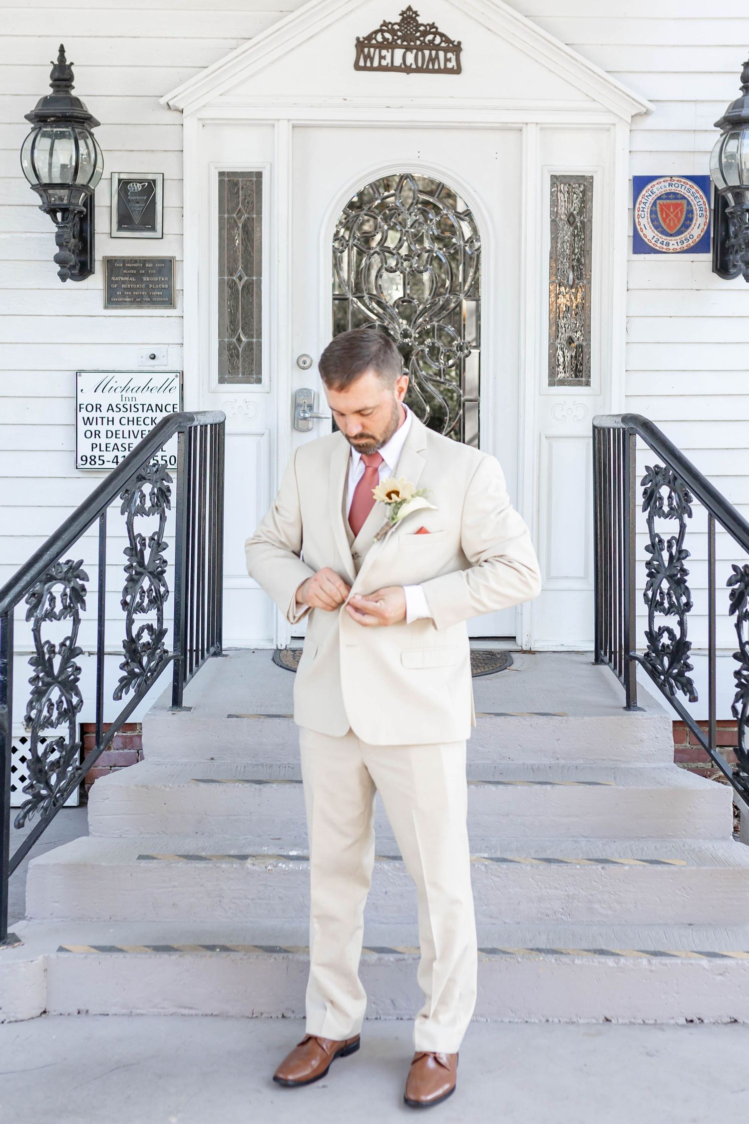 groom getting ready