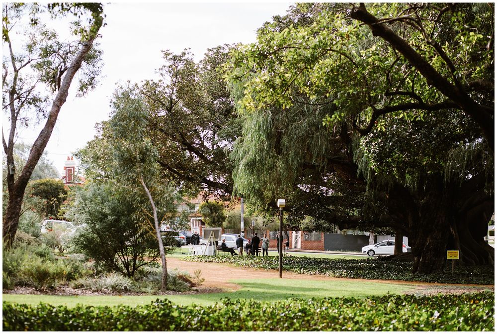 hyde park wedding setup