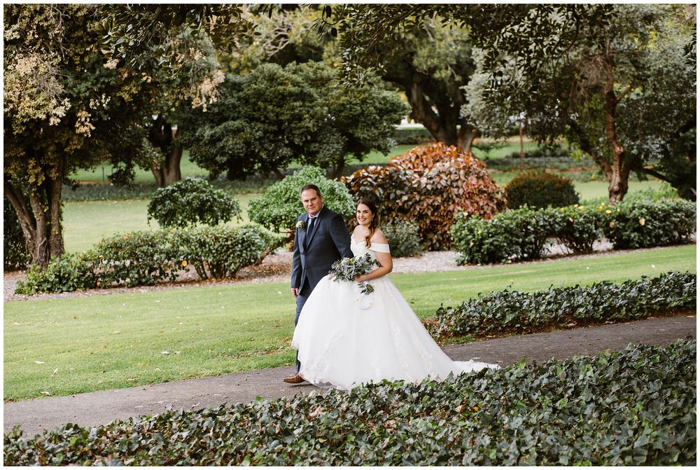 hyde park wedding bride seeing her groom