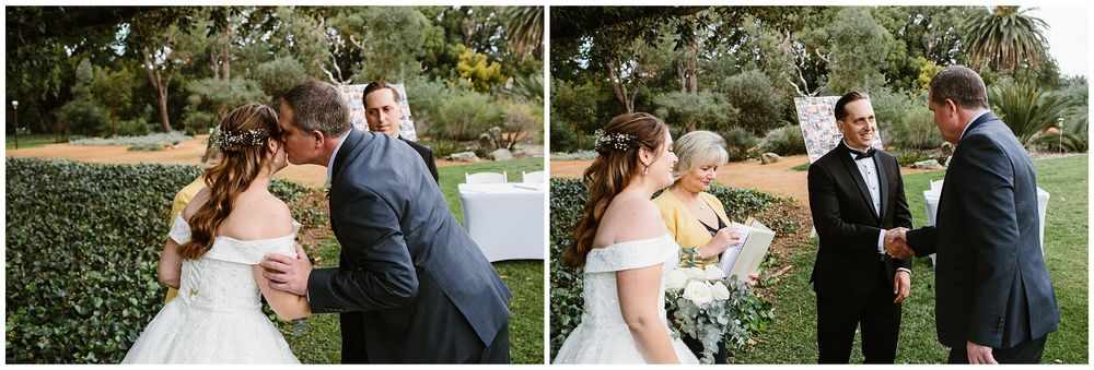 dad giving his daughter away