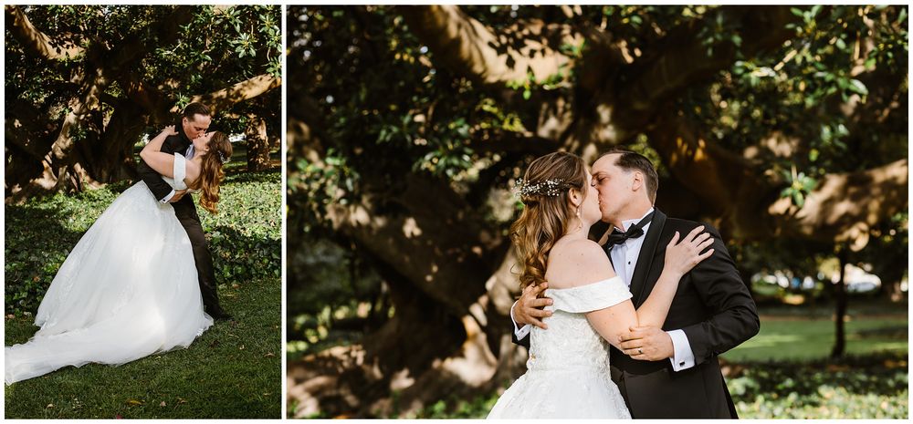 hyde park wedding first kiss