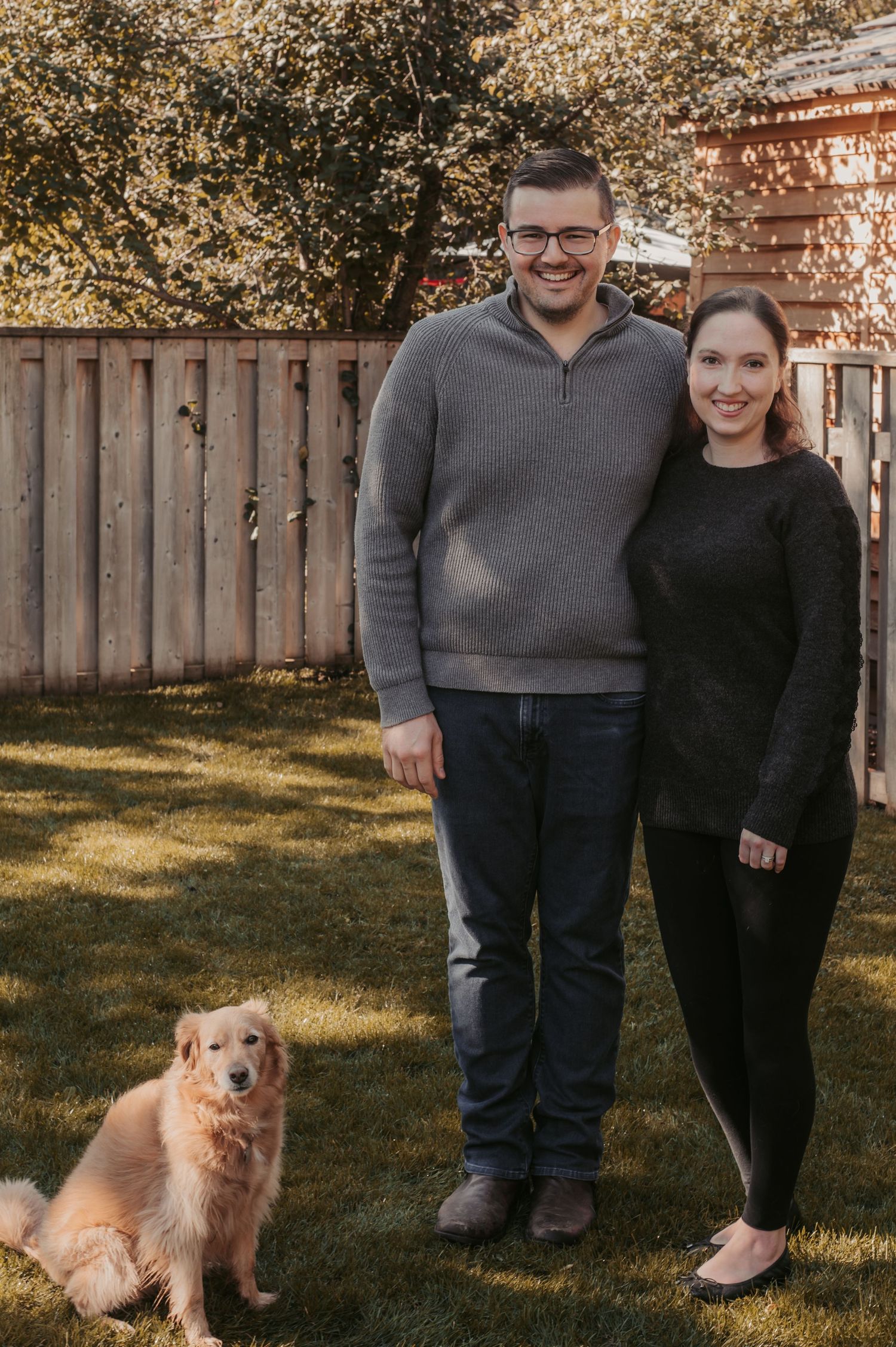 family and dog