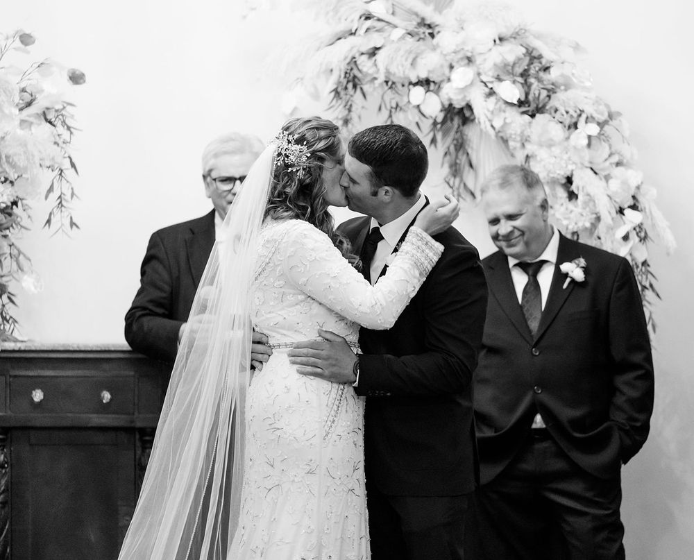 Wedding at Booth Hotel in Independence, KS by Bartlesville Wedding Photographer Kristi Bray Photography