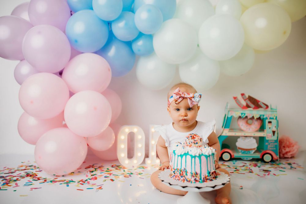 one year cake smash photographer