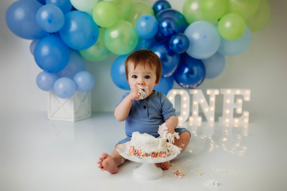 one year cake smash photographer