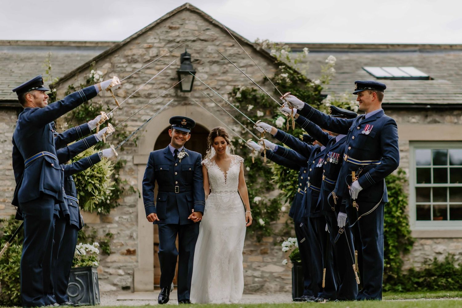 Fig House, Wall Garden, Military wedding, Guard of Hounor Richmond
