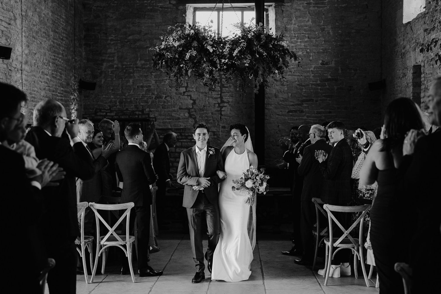 bride-groom-coming-down-aisle-old-gore-yardspace-events-wedding-ceremony