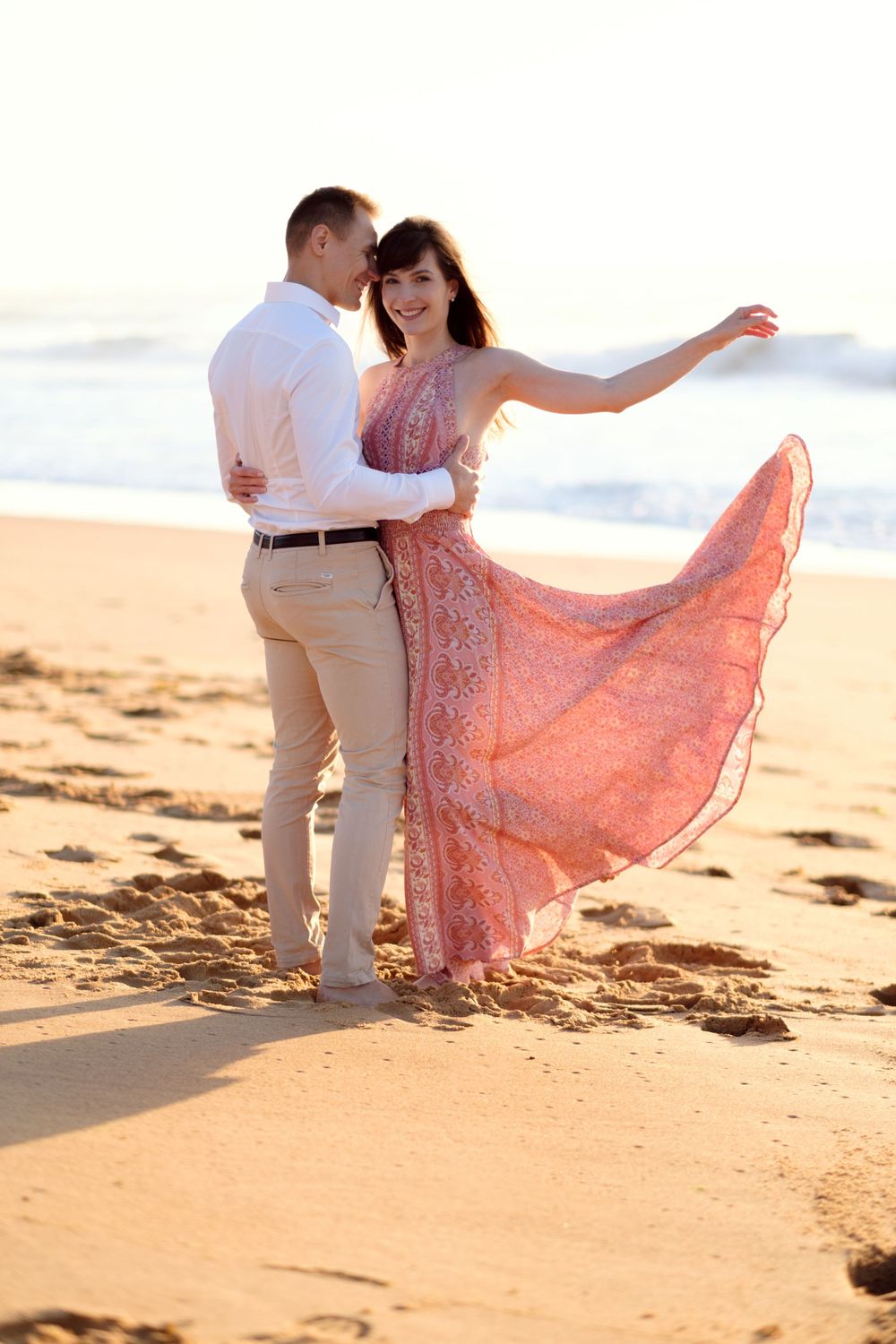romantic engagement photoshoot in the northern beaches Sydney