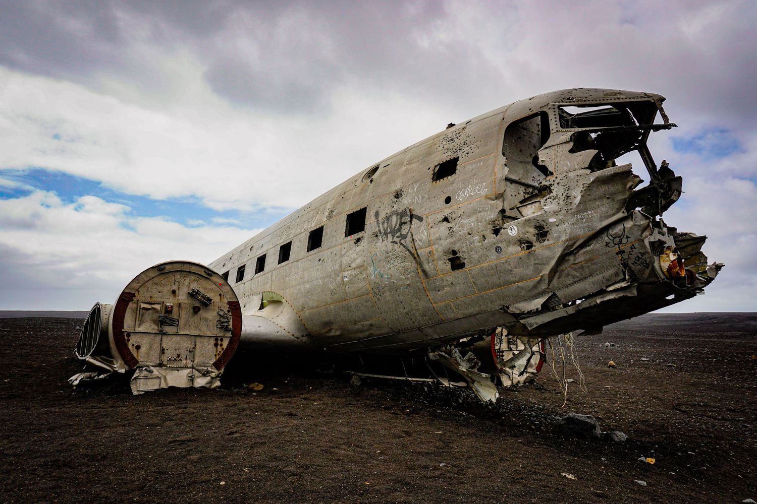 DC3 planewreck Ijsland. Landschapsfotografie.