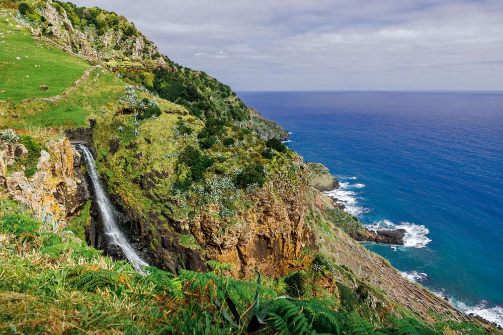 Coastal view at Santa Maria island.