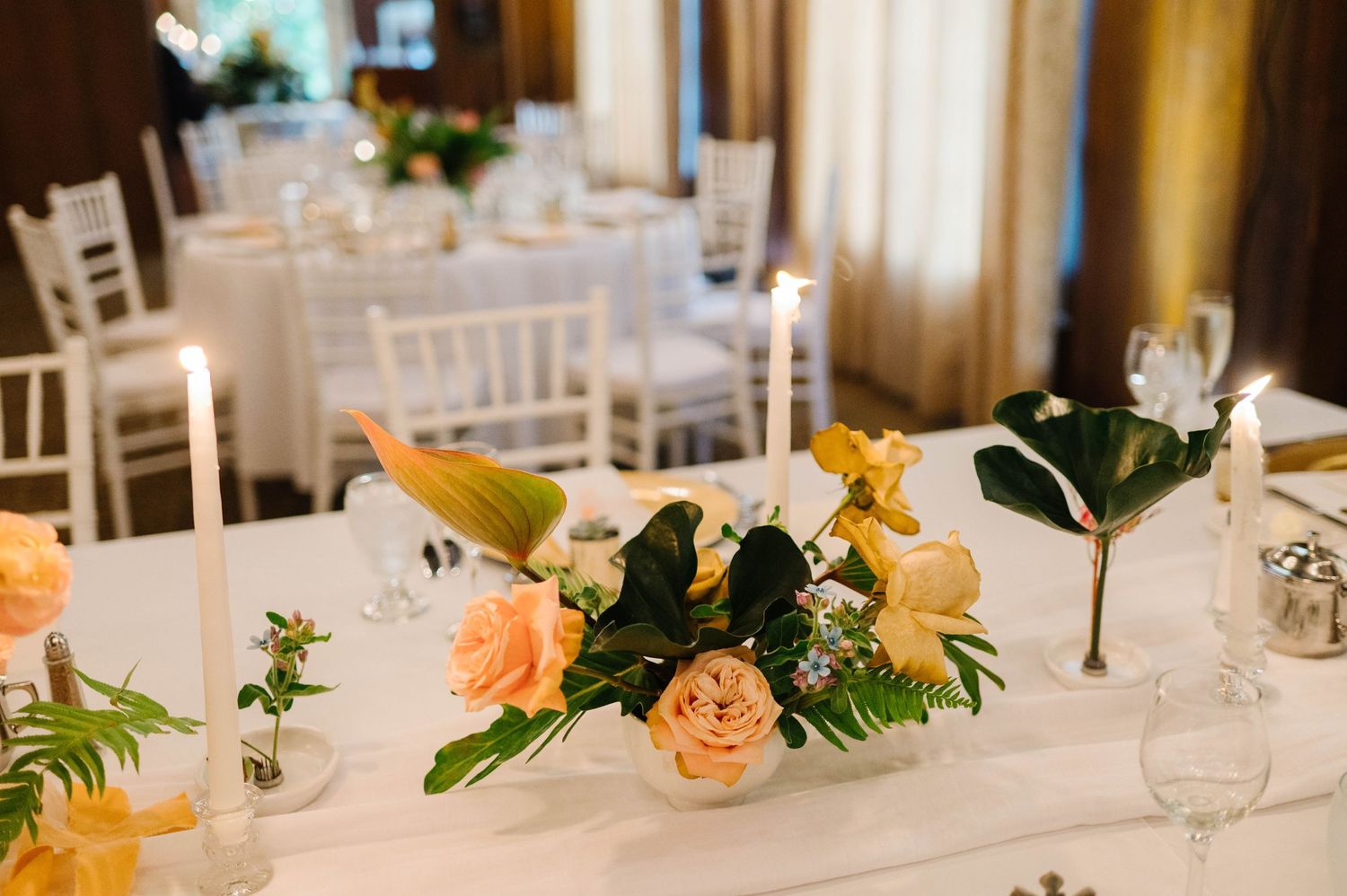 Tropical Wedding at Bloomington Country Club | Candace Sims Chicago Luxury Fine Art Wedding Photographer