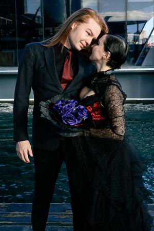 RAD BlackStar Photography & Film by Rupanty, affordable budget moody dark photography for alternative couples Sydney NSW