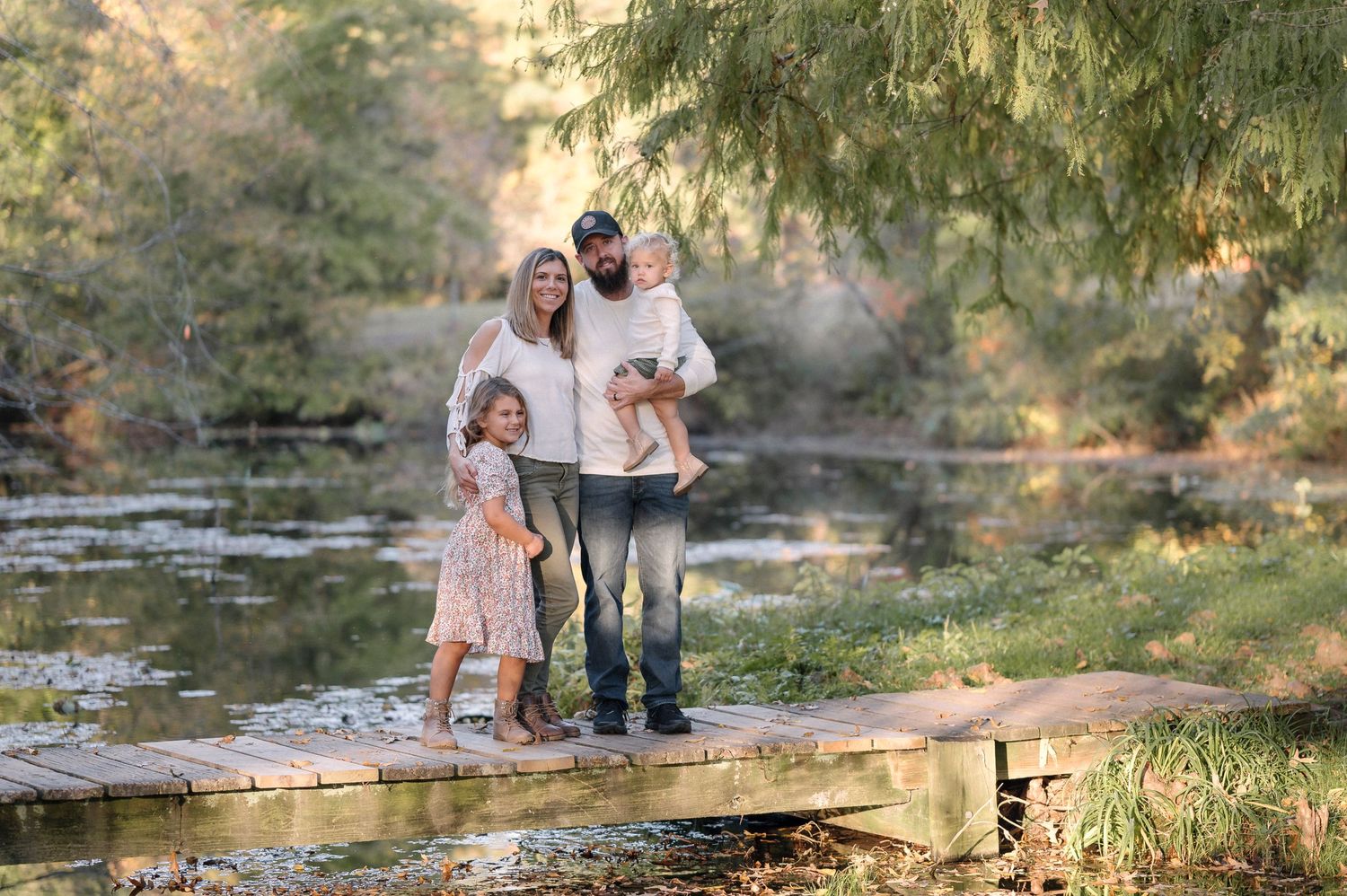 Pemberton state park in Maryland, family photo session places