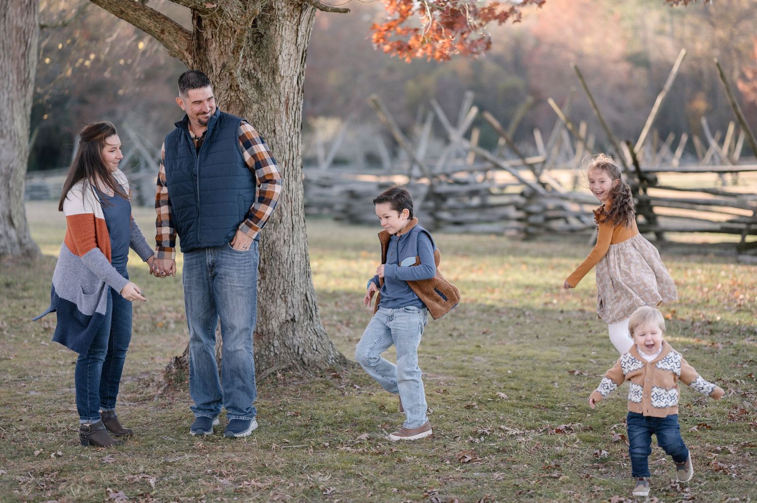 Pemberton state park in Maryland, family photo session places