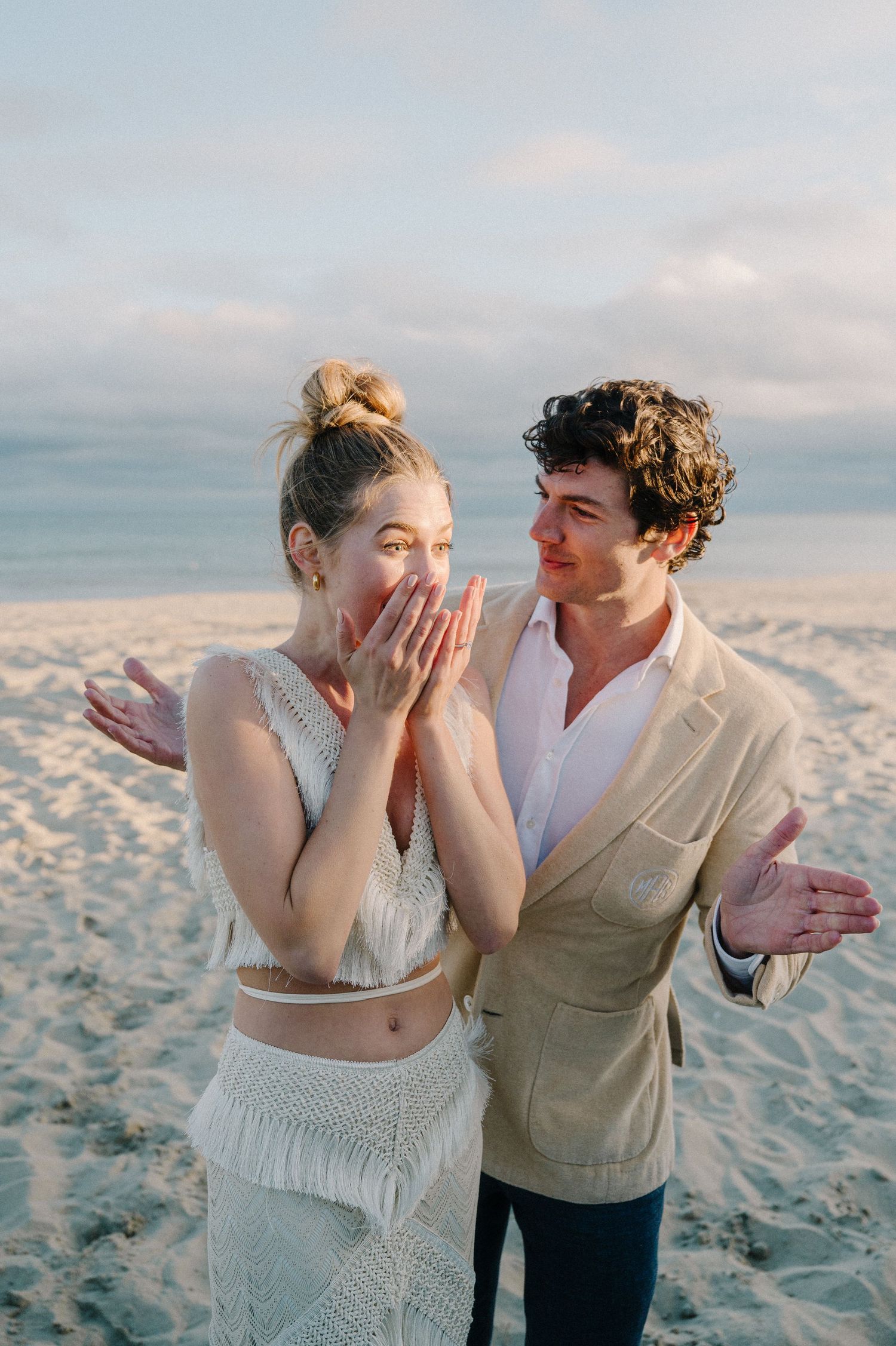 Modern Nantucket Island Pre-Wedding Beach Session | Candace Sims New England Luxury Fine Art Wedding Photographer