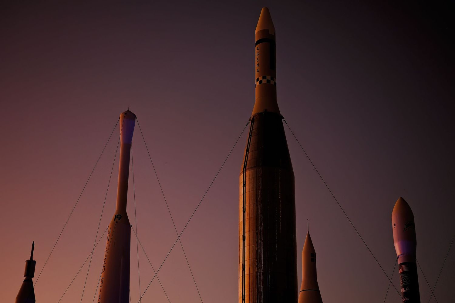 The Rocket Garden at Dusk
