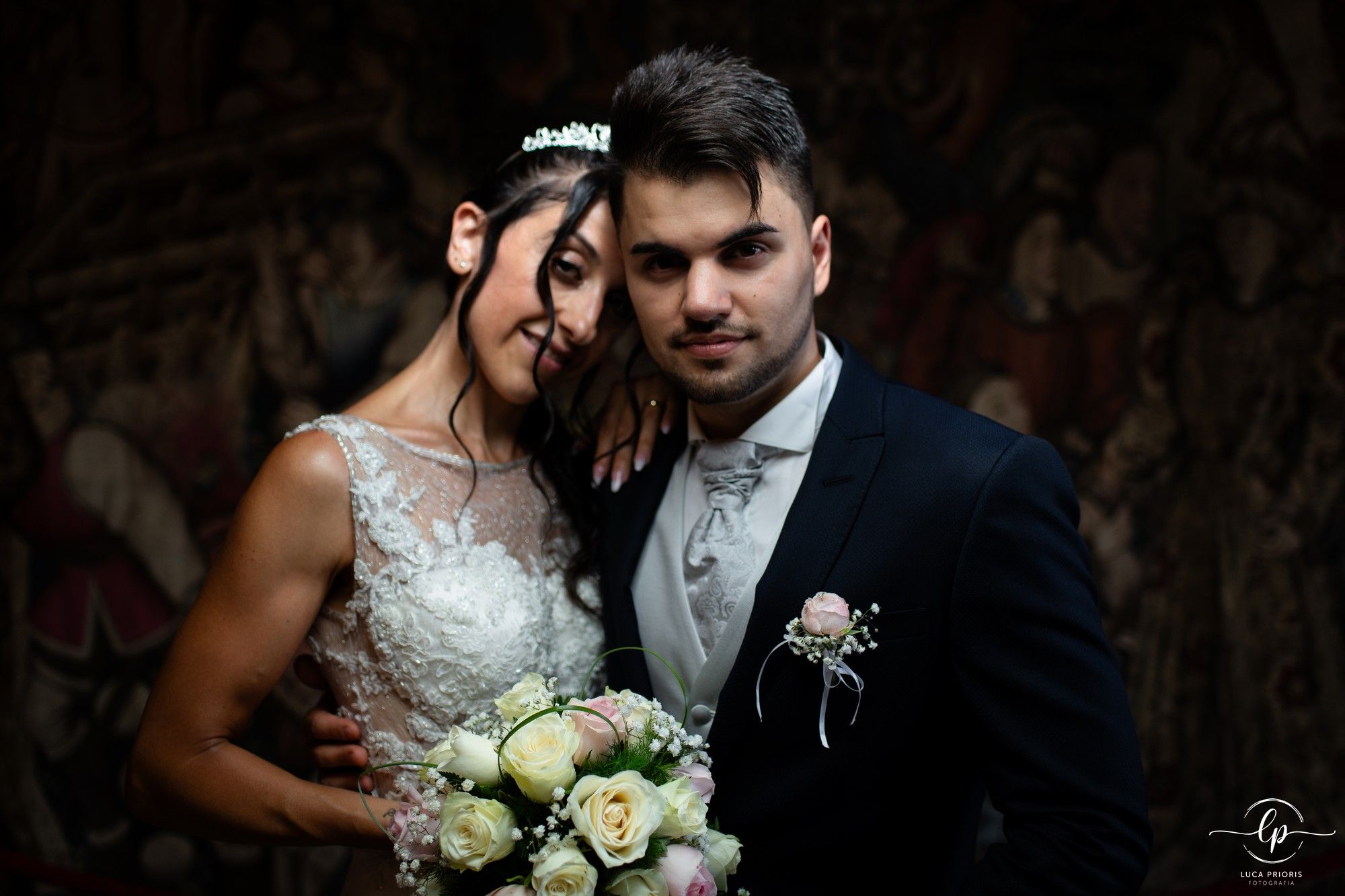 ritratto di sposi a villa del principe a genova