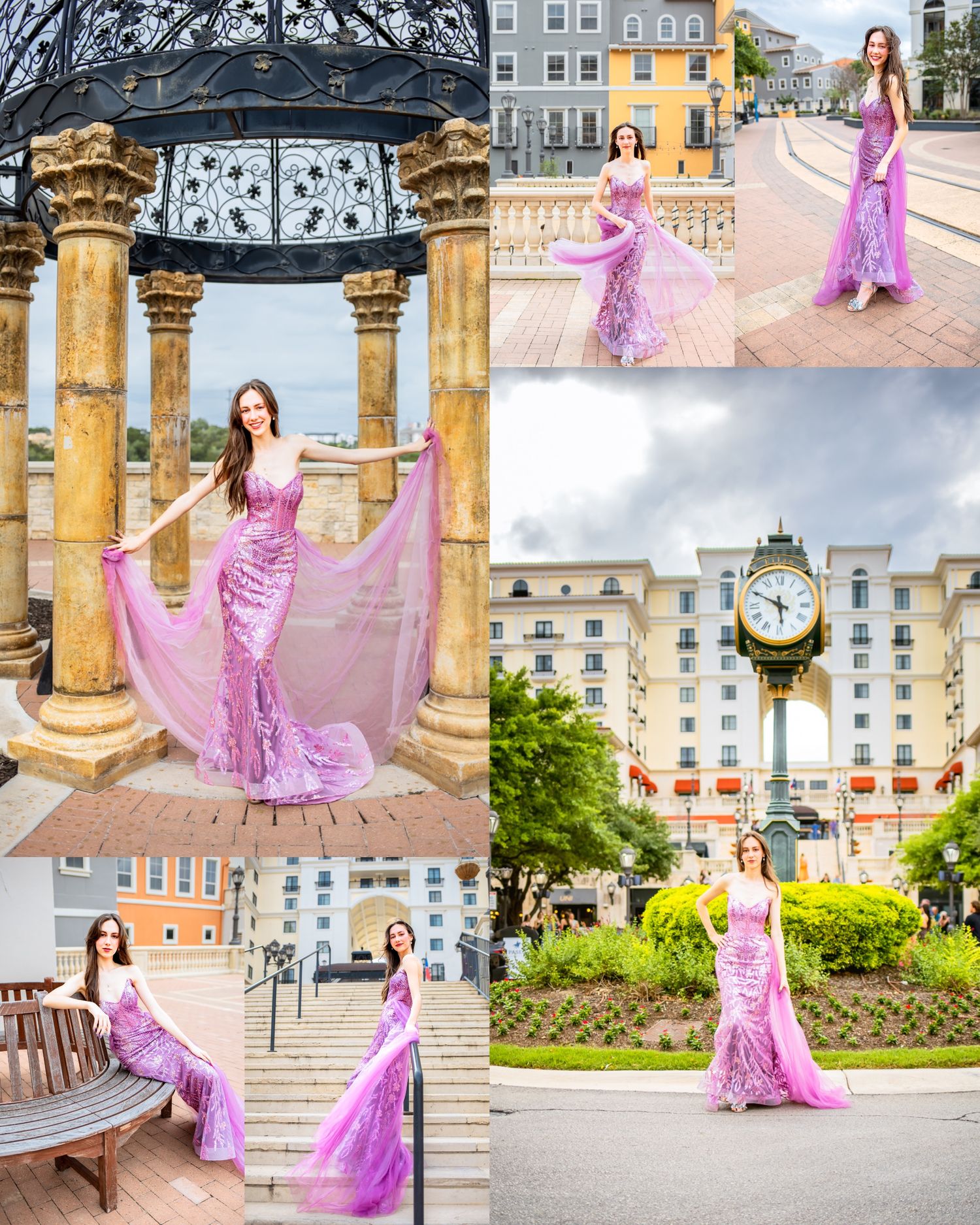 San Antonio senior graduate portraits at the Eilan Hotel and Spa.