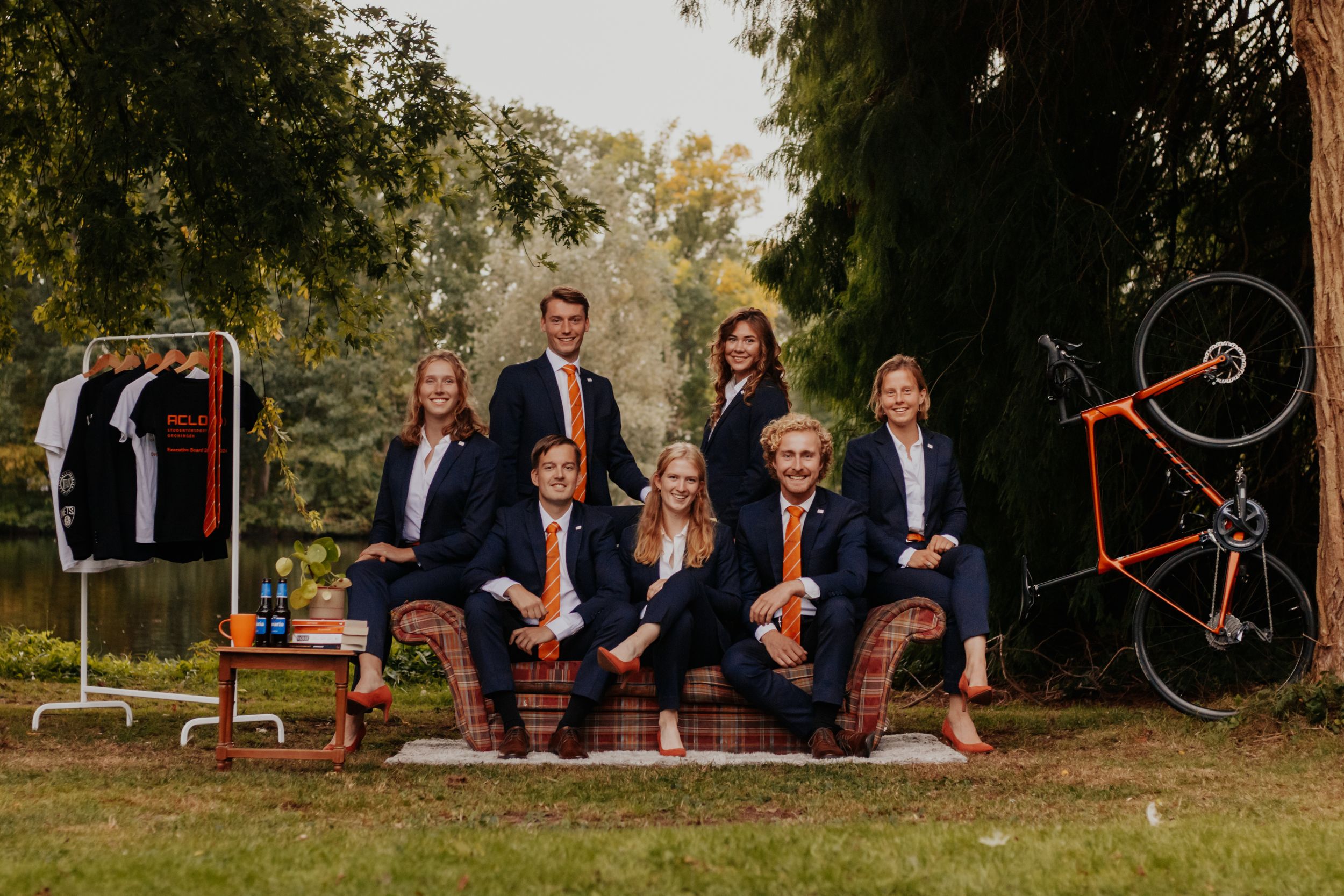 Bestuursfoto sportvereniging