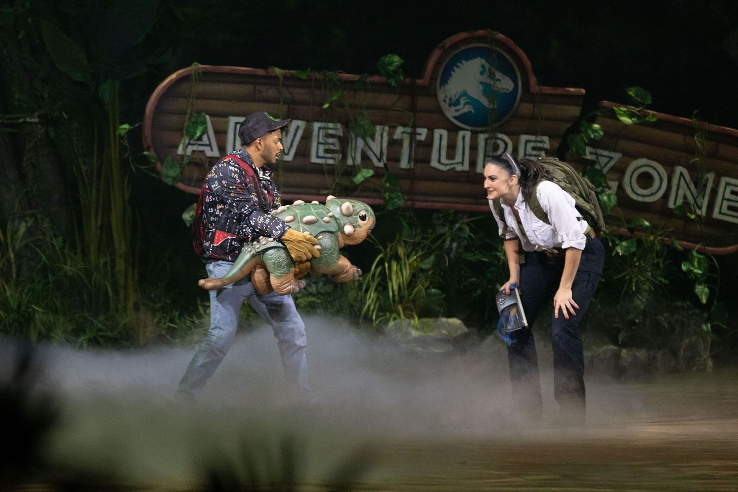 baby dinosaur at jurassic world live tour in hampton, virginia