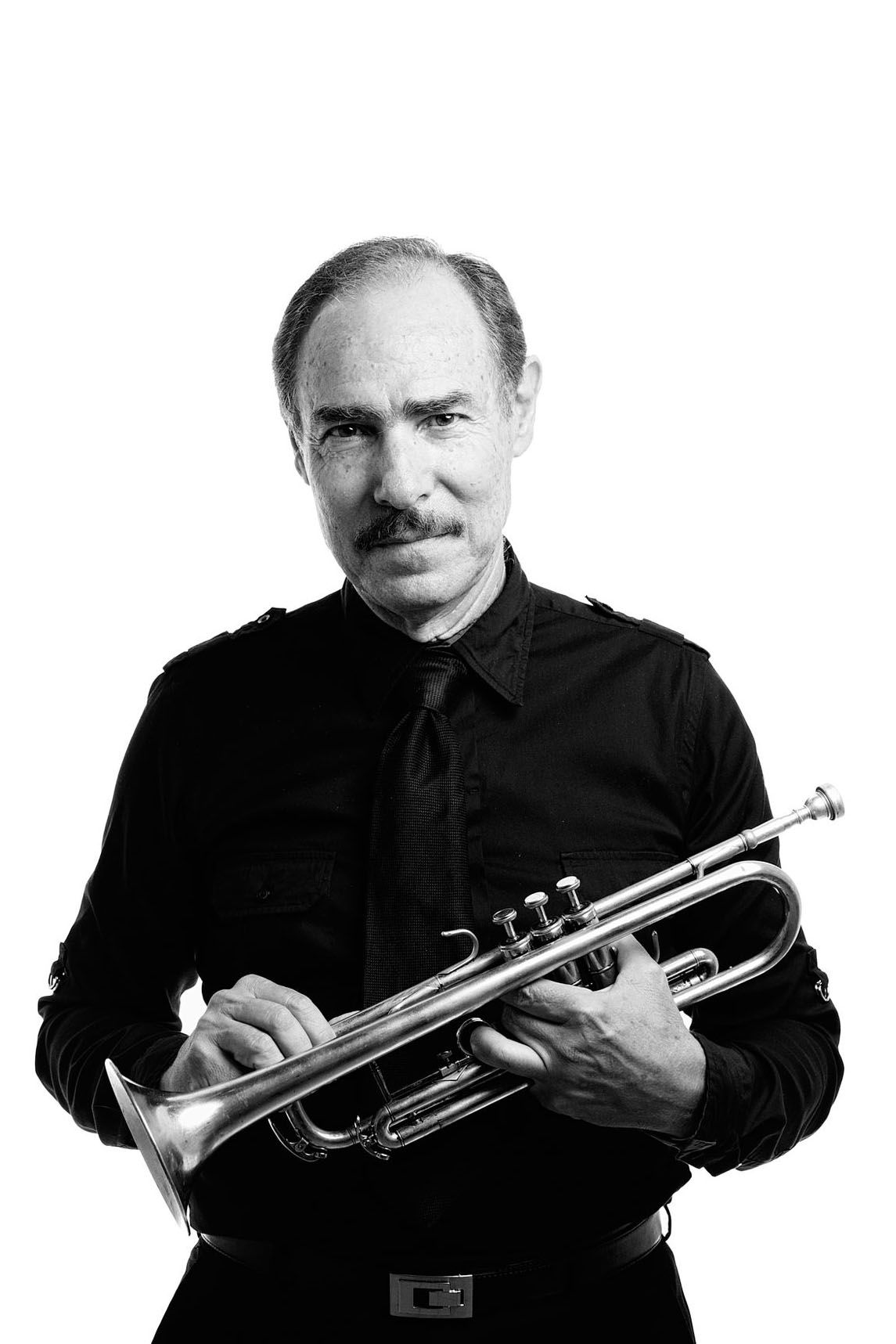 Medium Shot Professional Headshot of Trumpet Musician