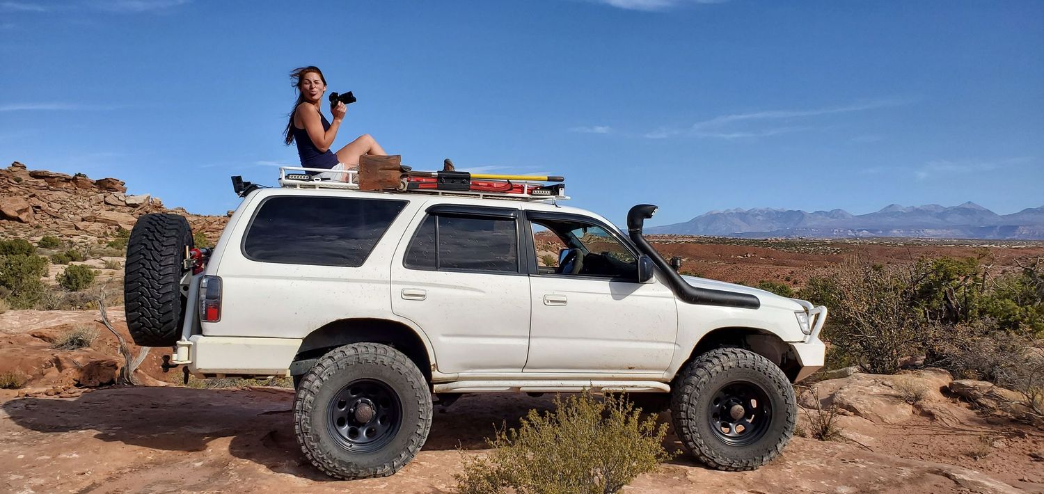 3rd Gen Toyota 4Runner Off-roading in Moab Utah. Adventure photography in Moab, Utah