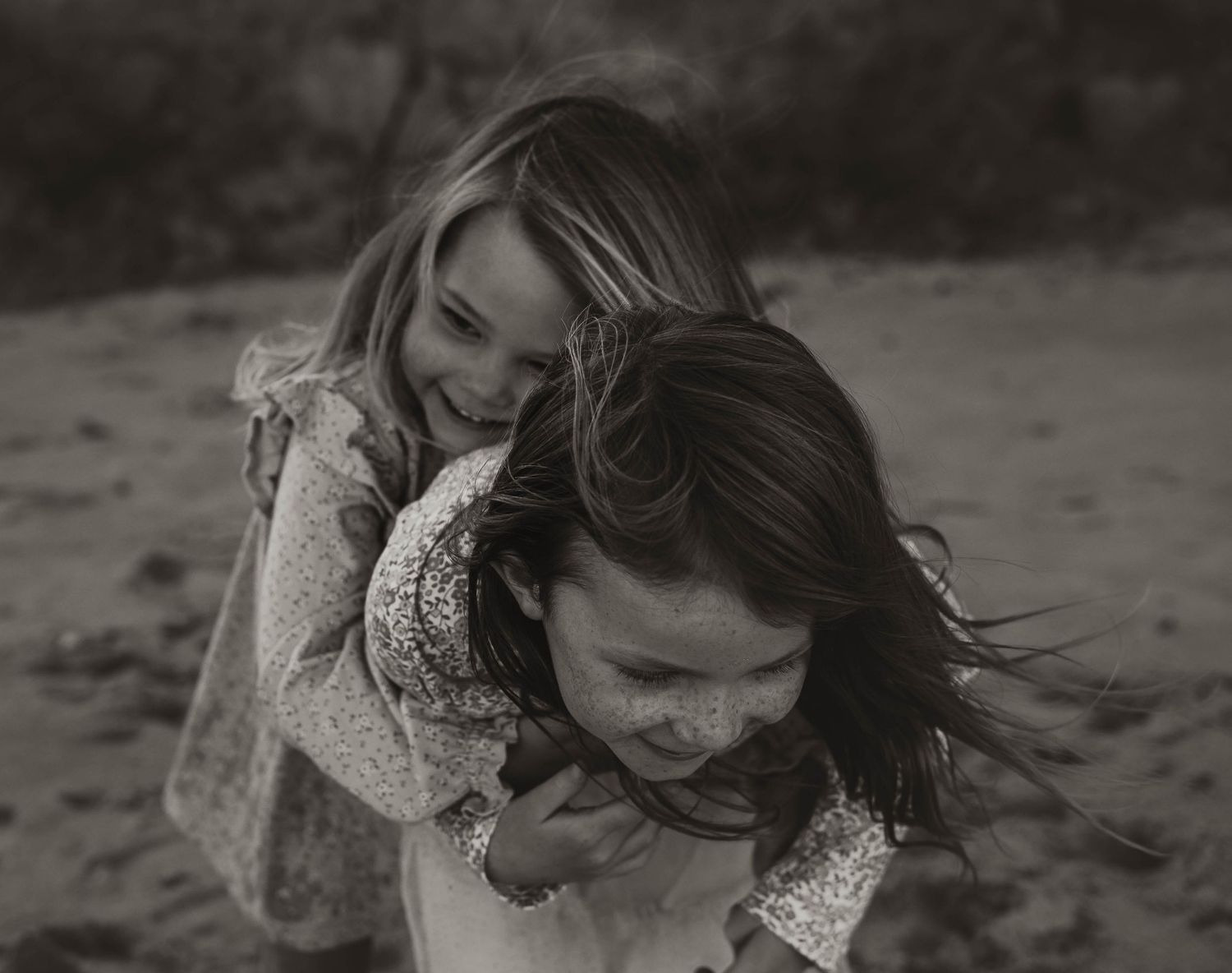 Children Playing Sisters