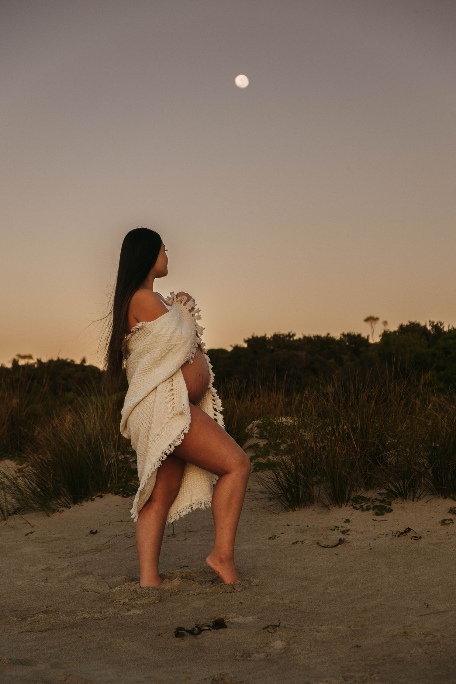 Moonlight Pregnancy Photoshoot Dunedin