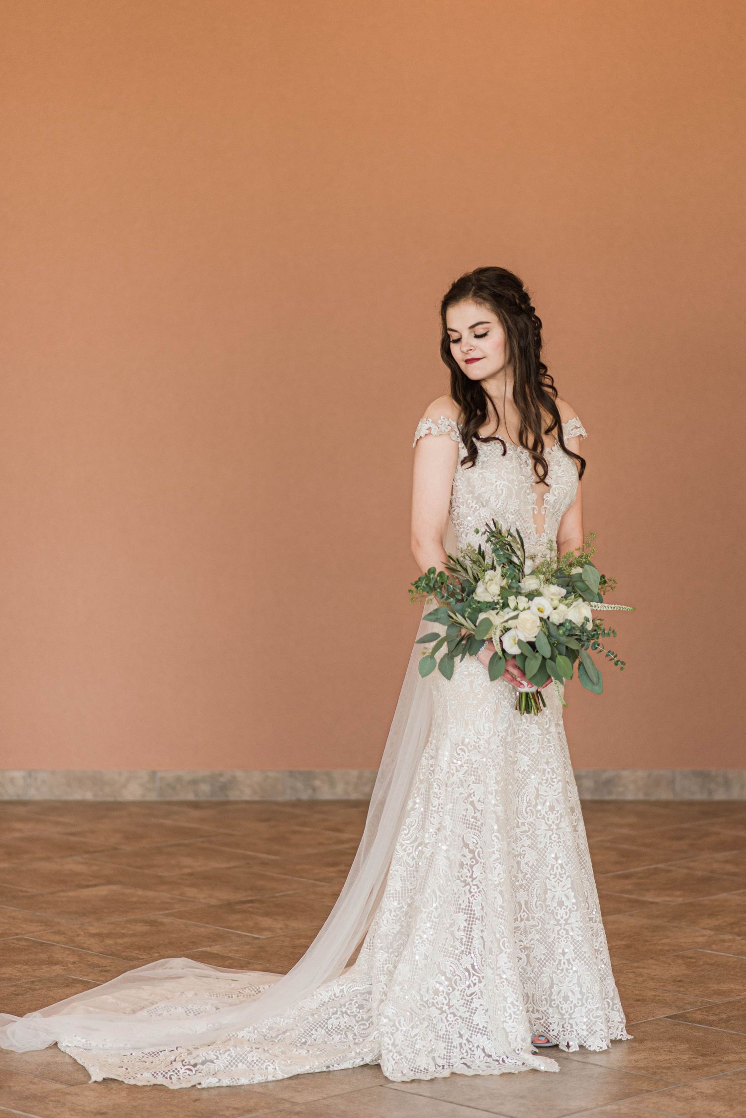 Beautiful and elegant bridal portrait