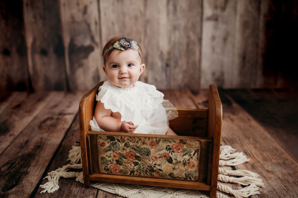 one year cake smash photographer evansville, indiana