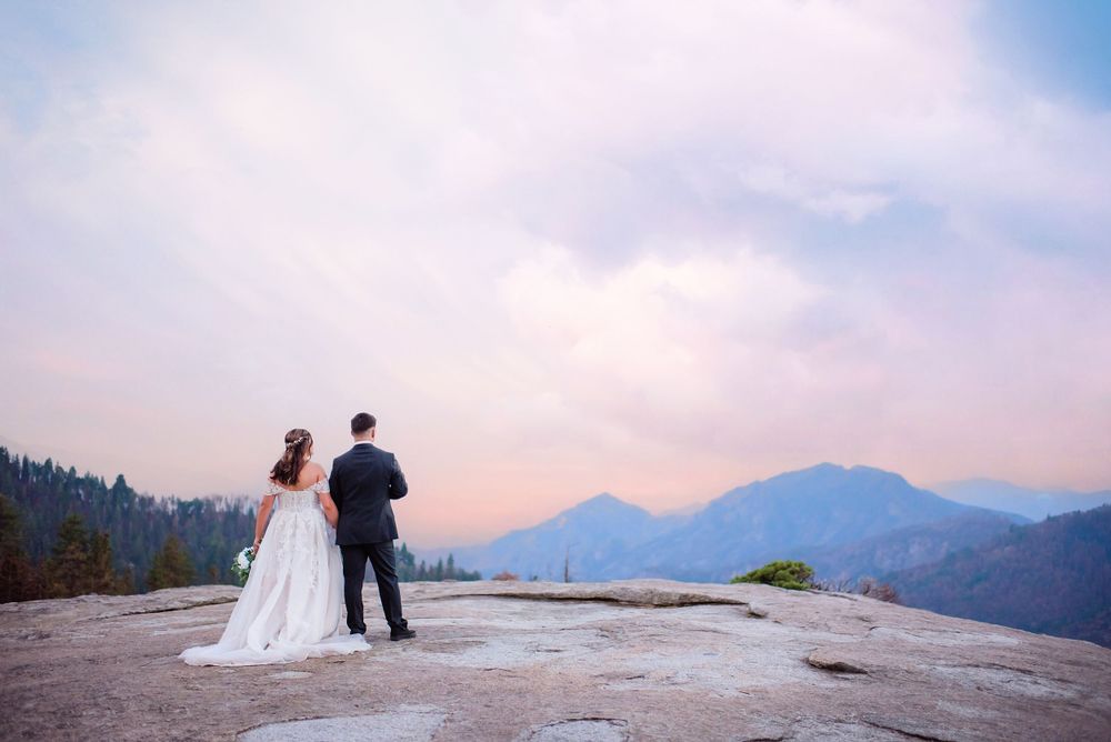 elopement wedding in sequoia national park california