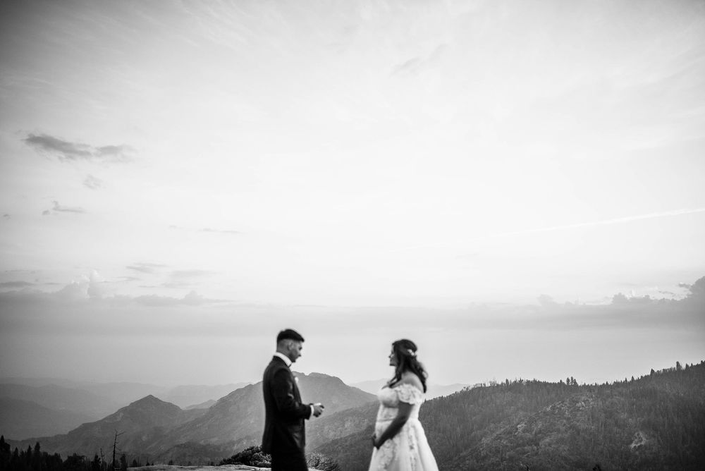 elopement wedding in sequoia national park california