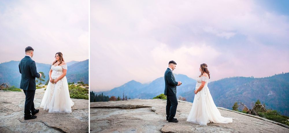 elopement wedding in sequoia national park california