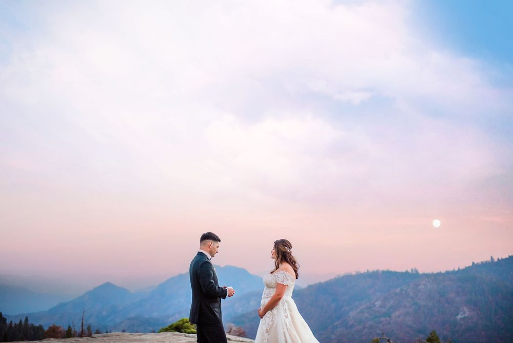 elopement wedding in sequoia national park california