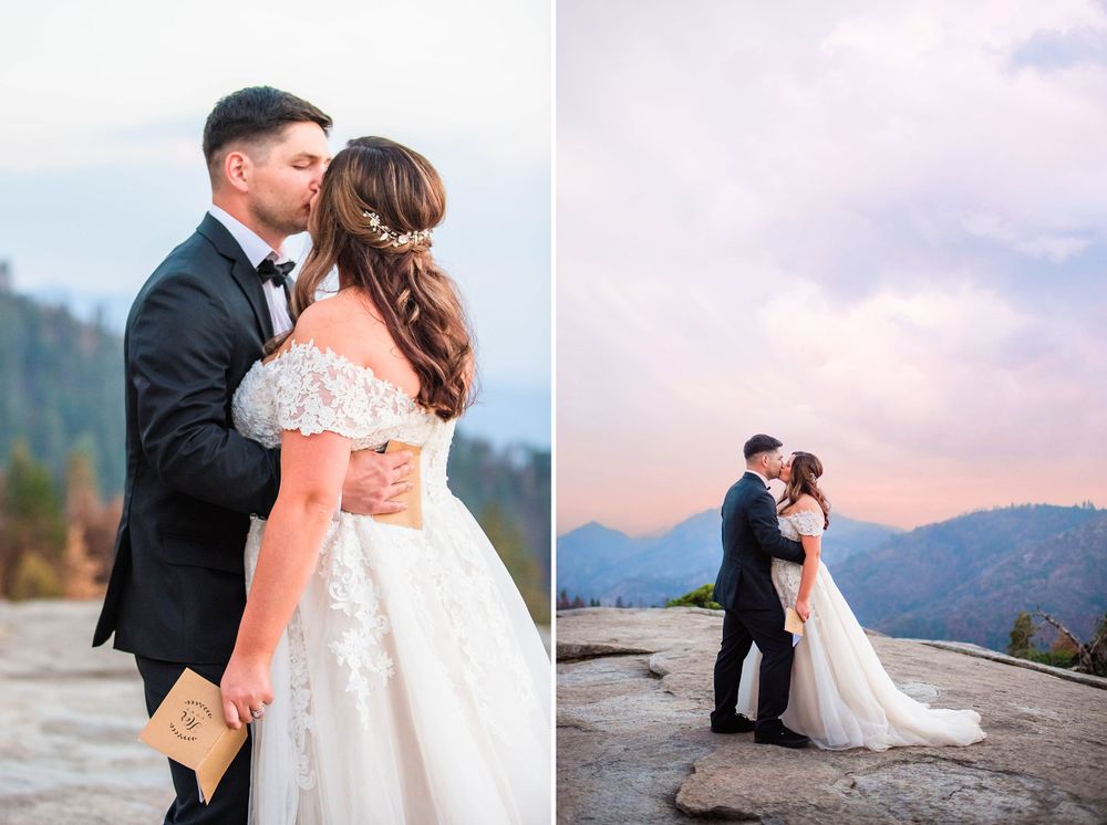 elopement wedding in sequoia national park california