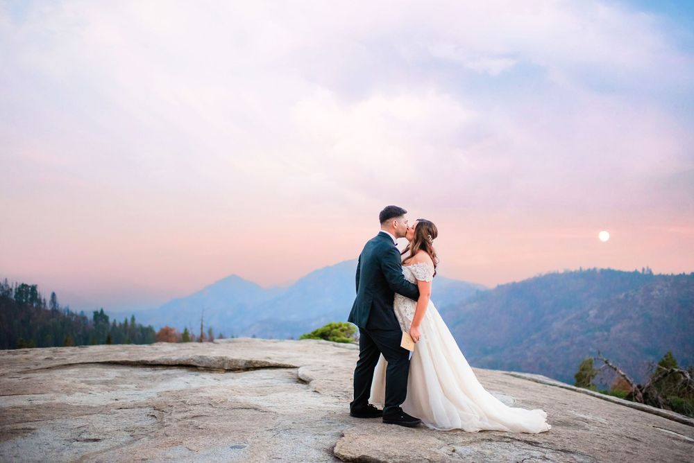 elopement wedding in sequoia national park california