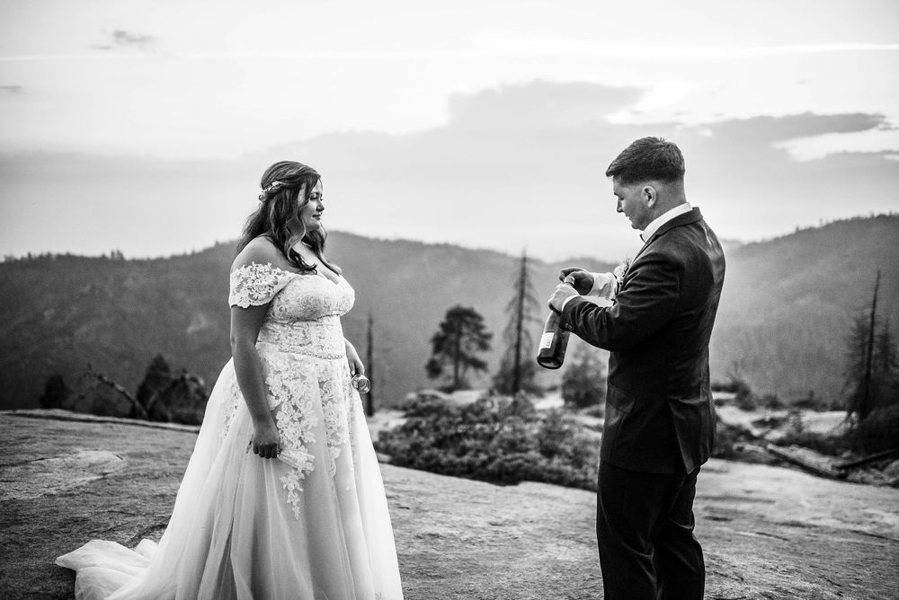 elopement wedding in sequoia national park california
