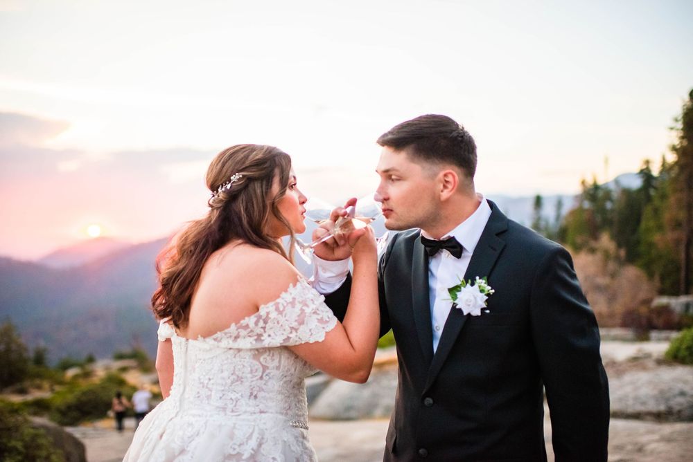 elopement wedding in sequoia national park california